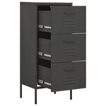 vidaXL Armoire de rangement Anthracite 42 5x35x101 5 cm Acier