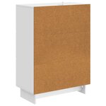 vidaXL Buffet Blanc brillant 66 x 34 5 x 90 cm Bois d'ingénierie