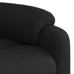 vidaXL Fauteuil inclinable en tissu noir