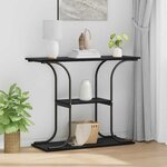 vidaXL Table console Chêne noir 101 x 35 x 80.5 cm Bois d'ingénierie