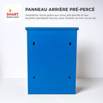 Boîte à colis moyenne 1 porte Bleu à accès frontal Acier galvanisé SMART PARCEL BOX™