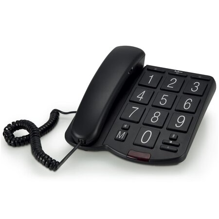 Profoon téléphone de bureau à grosses touches noir plastique tx-575