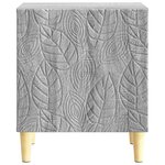 vidaXL Table de chevet Sonoma gris 43 x 34 5 x 50 cm Bois d'ingénierie