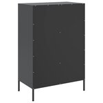 vidaXL Buffet haut noir 68x39x101 5 cm acier laminé à froid