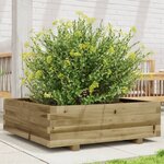 vidaXL Jardinière 80x80x26 5 cm bois de pin imprégné