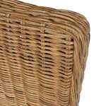 vidaXL Chaises à manger lot de 4 marron rotin naturel
