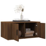 vidaXL Table basse Chêne marron 80x50x36 cm Bois d'ingénierie