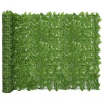 vidaXL Écran de balcon avec feuilles vert 200x150 cm