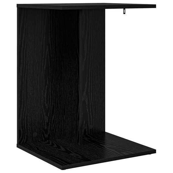 vidaXL Table d'appoint Chêne noir 45 x 40 x 62 5 cm Bois d'ingénierie