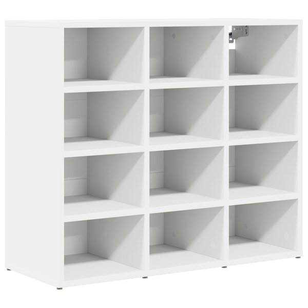 vidaXL Cabinet à chaussures Blanc 103x30x51 cm Bois d'ingénierie