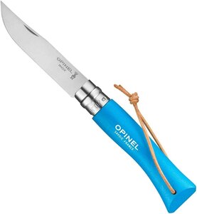 Couteau  Baroudeur Colorama - N7 bleu cyan
