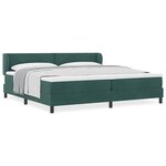vidaXL Lit à ressorts avec matelas gris foncé 80x200 cm en velours