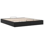 vidaXL Cadre de lit ottoman sans matelas noir 200x200 cm similicuir