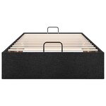 vidaXL Cadre de lit ottoman sans matelas noir 80x200 cm tissu