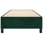 vidaXL Cadre de lit vert foncé 100x200 cm velours