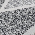 vidaXL Tapis Noir et gris 120x180 cm Coton