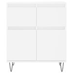 vidaXL Buffet Blanc 60x35x70 cm Bois d'ingénierie