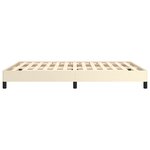 vidaXL Cadre de lit sans matelas crème 140x190 cm similicuir