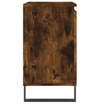 vidaXL Armoire de bain chêne fumé 58x33x60 cm bois d'ingénierie