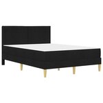 vidaXL Cadre de lit Noir 160 x 200 cm Polyester
