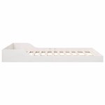 vidaXL Cadre de lit Blanc 140 x 190 cm Pin massif