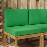 vidaXL Coussin de canapé d'extérieur Polyester Vert 60 x 60 cm