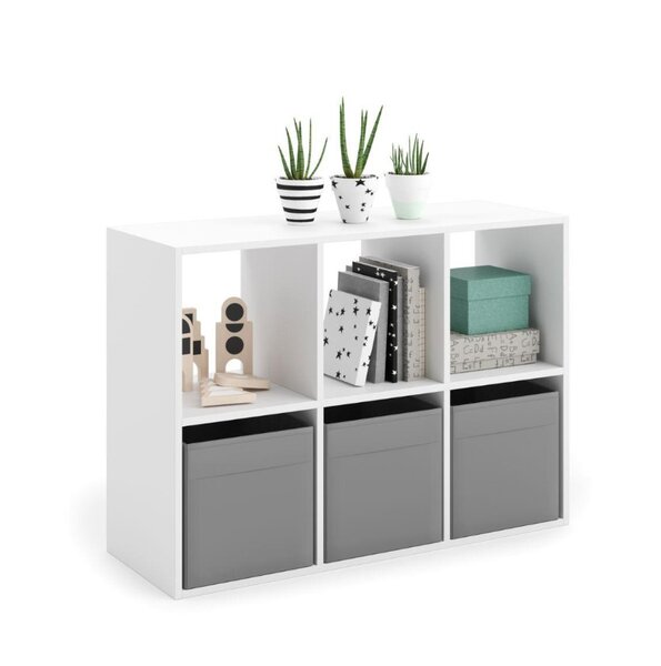 Etagère de sol ouverte Loni 2x3 blanc