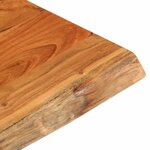 vidaXL Dessus de table 80x80x3 8 cm carré bois massif d'acacia