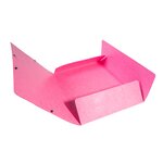 Chemise 3 rabats élastiques Max Capacité IDERAMA Carte pelliculée 425g Rose EXACOMPTA