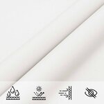 vidaXL Voile d'ombre Blanc 6 x 2 m 100   polyester Oxford