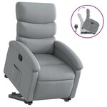 vidaXL Fauteuil inclinable Gris clair Tissu