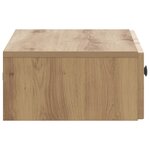 vidaXL Table d'appoint murale Chêne artisanal 59 x 34 5 x 17 cm