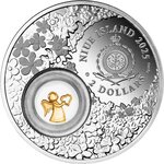 Pièce de monnaie en Argent 2 Dollars g 28.28 Millésime 2025 GUARDIAN ANGEL