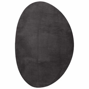 vidaXL Tapis HUARTE Anthracite 140 x 200 cm Polyester