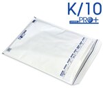 Lot de 100 enveloppes à bulles pro+ blanches k/10 format 340x470 mm