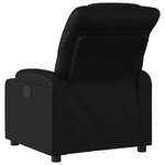 vidaXL Fauteuil de massage inclinable noir similicuir