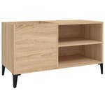 vidaXL Armoire à disques chêne sonoma 84 5x38x48 cm bois d'ingénierie