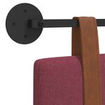 vidaXL Tête de lit suspendue Uni Bordeaux 150 x 55 x 5 cm PU antique