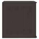 vidaXL Coffre de rangement jardin Marron 55x53x57 cm PP