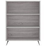 vidaXL Buffet haut Sonoma gris 69 5x34x180 cm Bois d'ingénierie