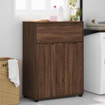 vidaXL Cabinet de salle de bain Chêne brun 72 5 x 36 5 x 100 cm