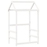 vidaXL Lit de jour avec toit sans matelas blanc 90x190 cm bois massif
