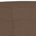 vidaXL Fauteuil avec repose-pied Marron 60 cm Tissu