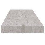 vidaXL Étagère murale flottante Gris béton 80x23 5x3 8 cm MDF