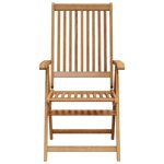 vidaXL Chaises pliables de jardin lot de 4 Bois d'acacia solide