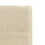 vidaXL Chaises à manger lot de 4 crème tissu