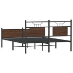 vidaXL Cadre de lit sans matelas chêne marron 150x200 cm