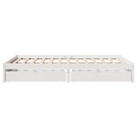 vidaXL Cadre de lit sans matelas blanc 120x190 cm bois de pin massif