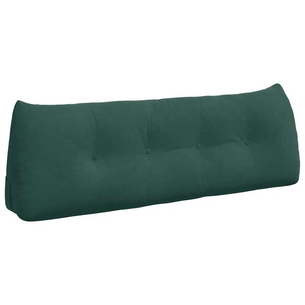 vidaXL Coussin de Dos Vert foncé 140 x 24 x 50 cm Velours
