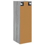 vidaXL Cabinet de Salle de Bain Mural Sonoma gris 33 x 34 5 x 100 cm